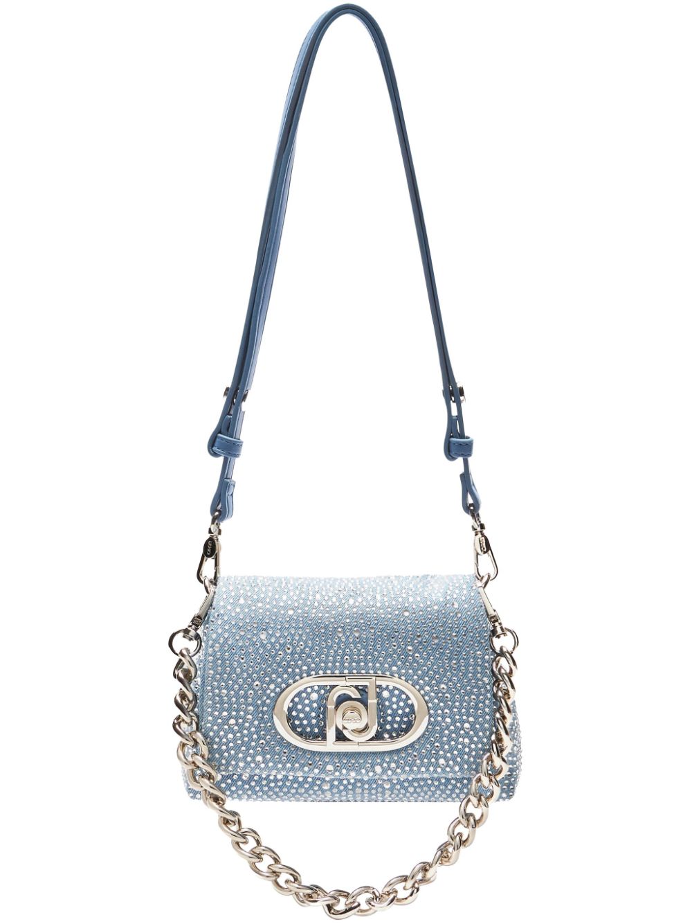 Denim LaPuffy shoulder bag