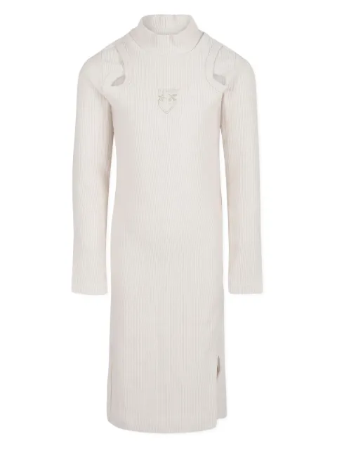 Pinko Kids Love Birds-embroidered dress