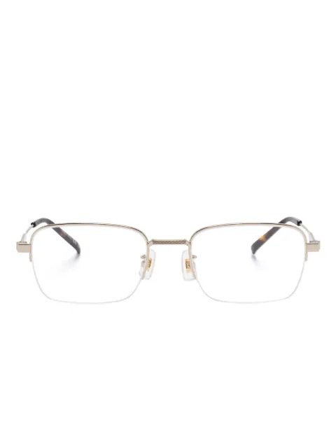 Dunhill lentes con armazón rectangular