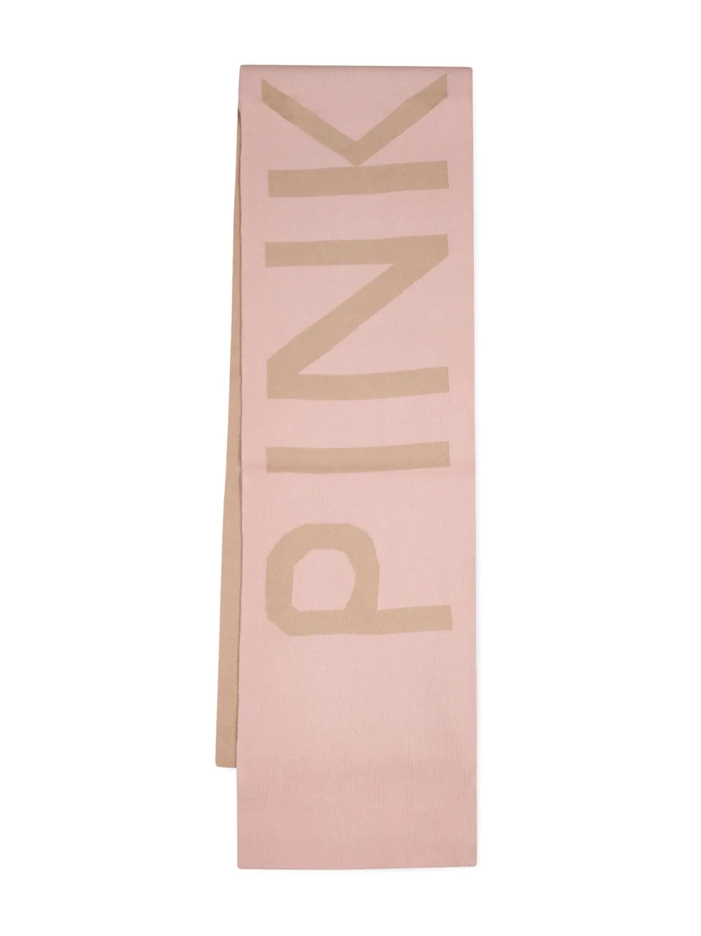 Pinko Kids logo-jacquard scarf - Rosa
