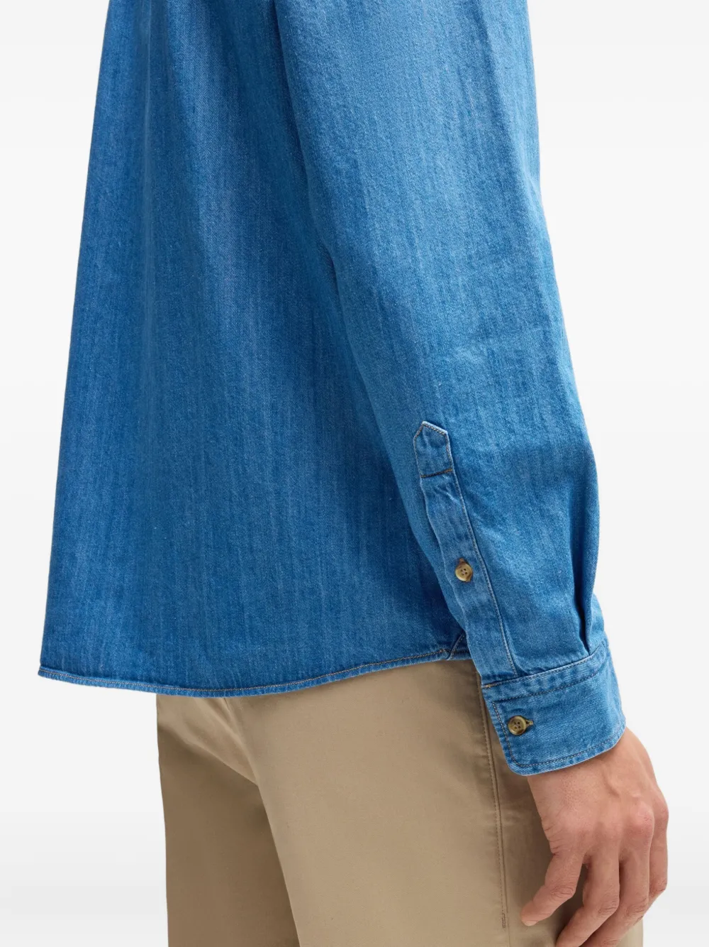 BOSS Liam overhemd Blauw