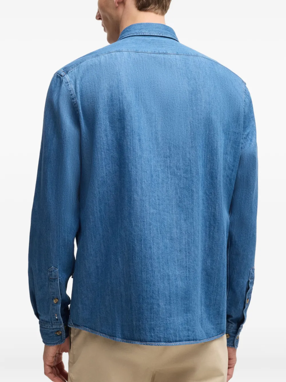 BOSS Liam overhemd Blauw