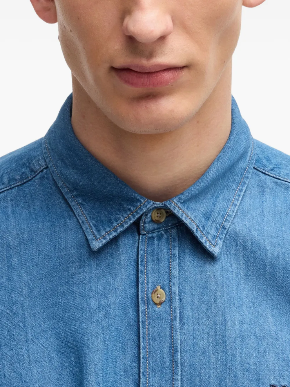 BOSS Liam overhemd Blauw