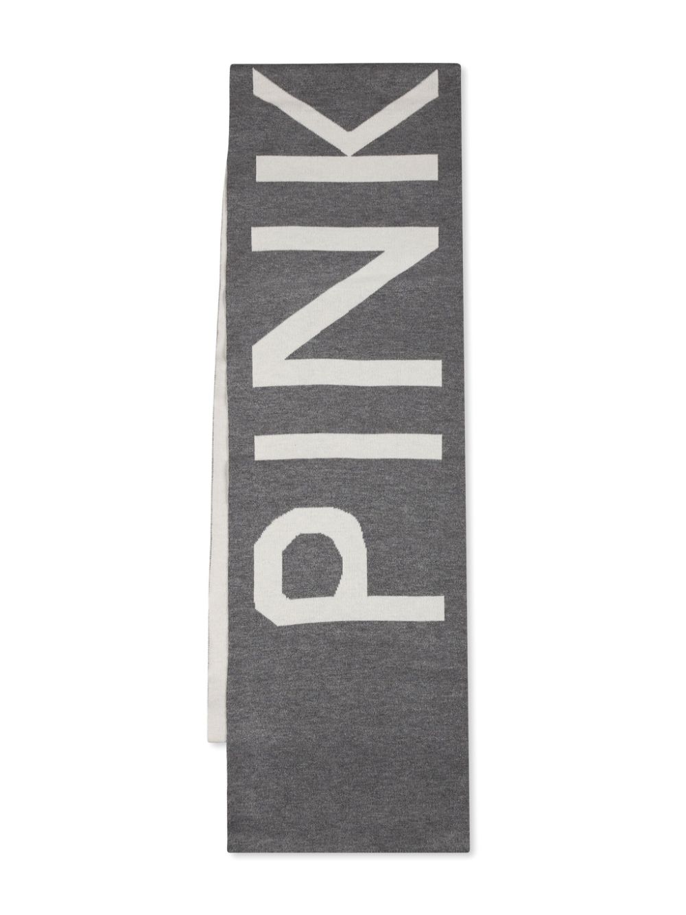 Pinko Kids logo-jacquard scarf - Grey