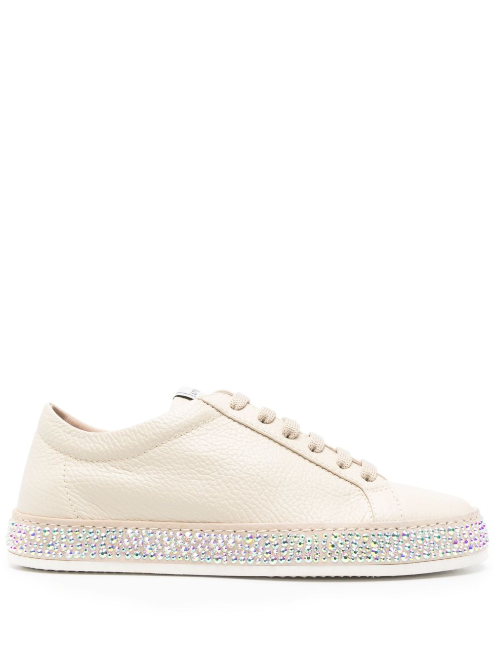 Le Silla crystal-embellished sneakers Neutrals