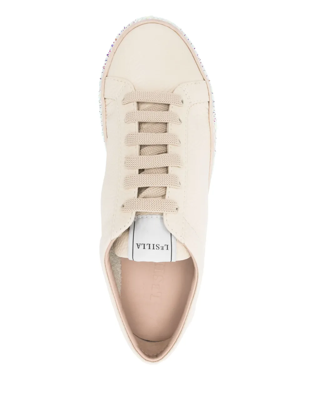 Le Silla crystal-embellished sneakers Neutrals