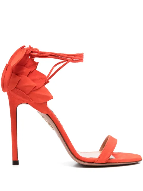 Aquazzura 105mm Hibiscus sandals