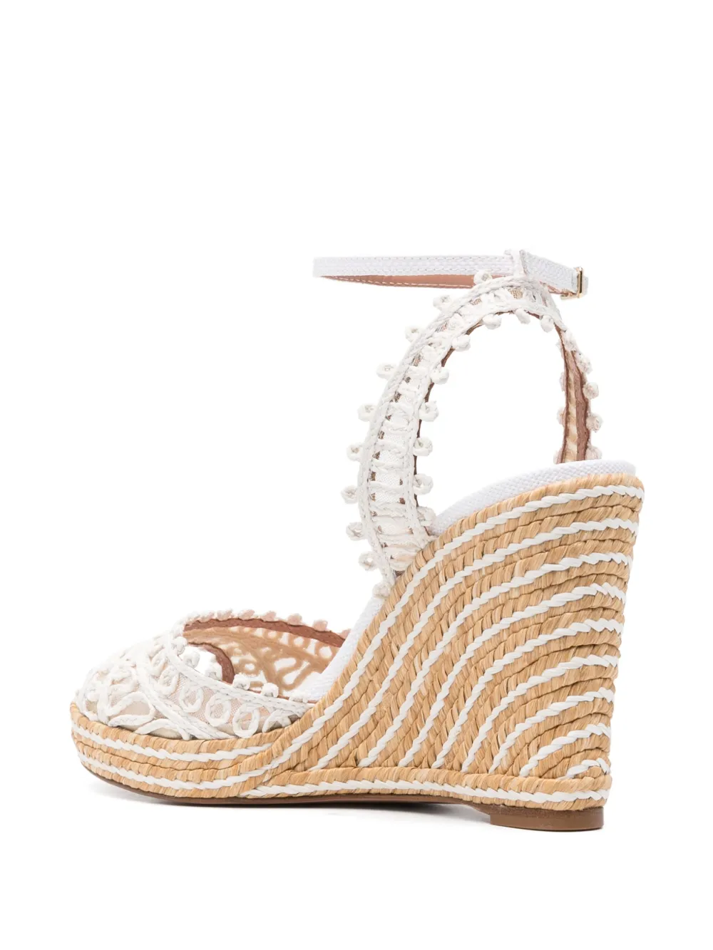 Aquazzura 105mm Kahlo espadrilles White