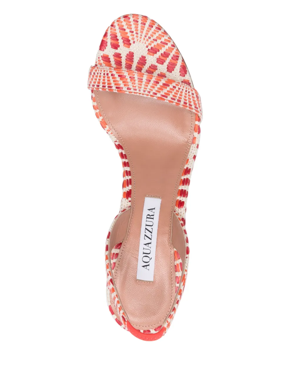 Aquazzura Sandalen met 90 mm patroon Rood