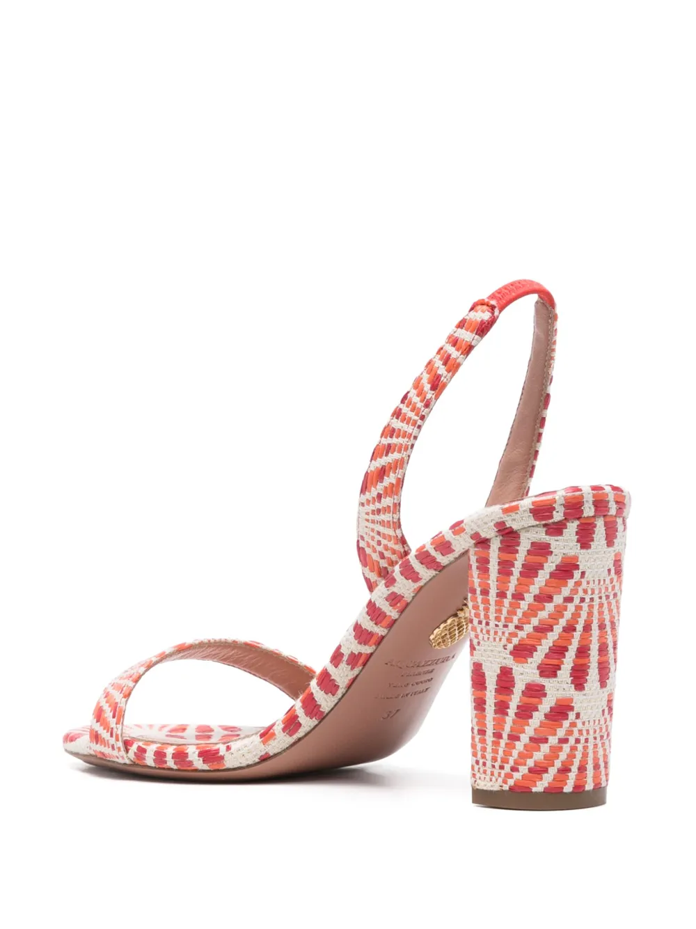 Aquazzura Sandalen met 90 mm patroon Rood