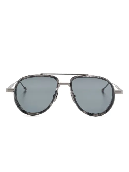 Lunettes de soleil à monture pilote - Thom Browne Eyewear - Modalova