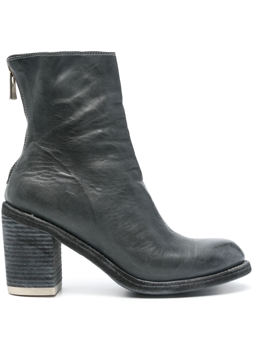 Guidi 85 mm leren enkellaarzen Blauw