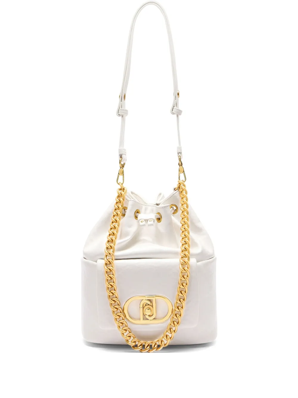 Liu •jo Lapuffy Bucket Bag In Weiss