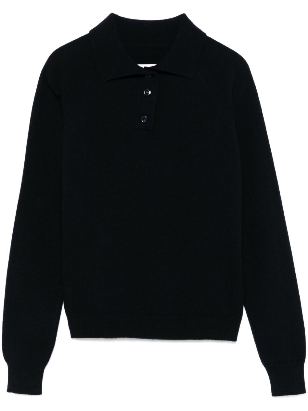 Maison Margiela virgin-wool polo top - Blue