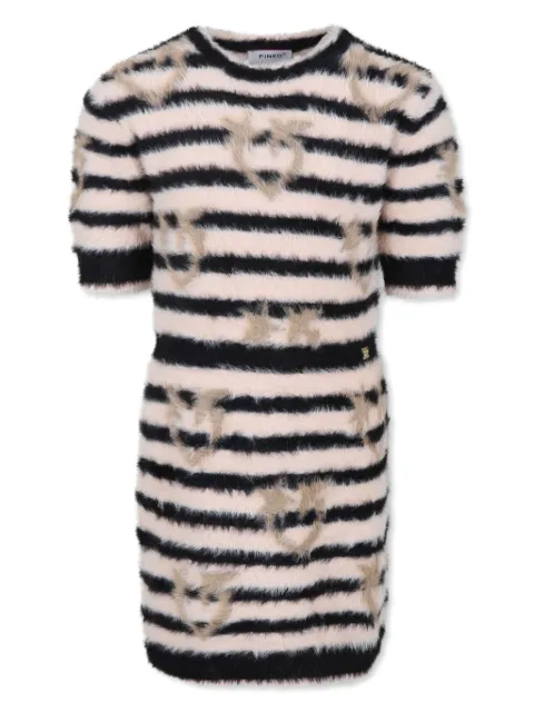 Pinko Kids Love Birds-print dress
