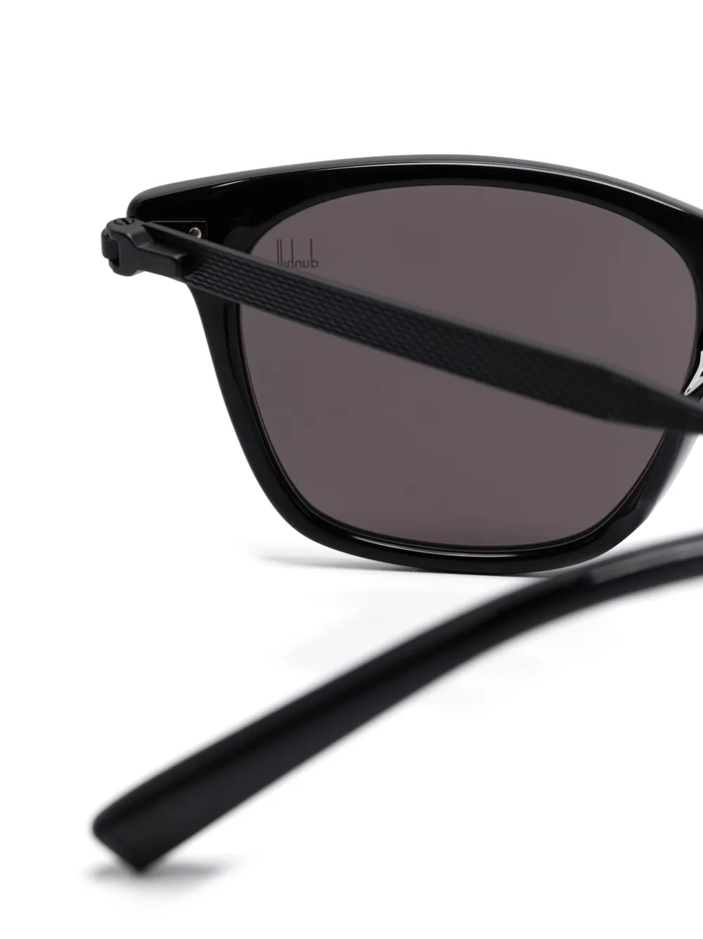 Dunhill Zonnebril met wayfarer montuur Zwart