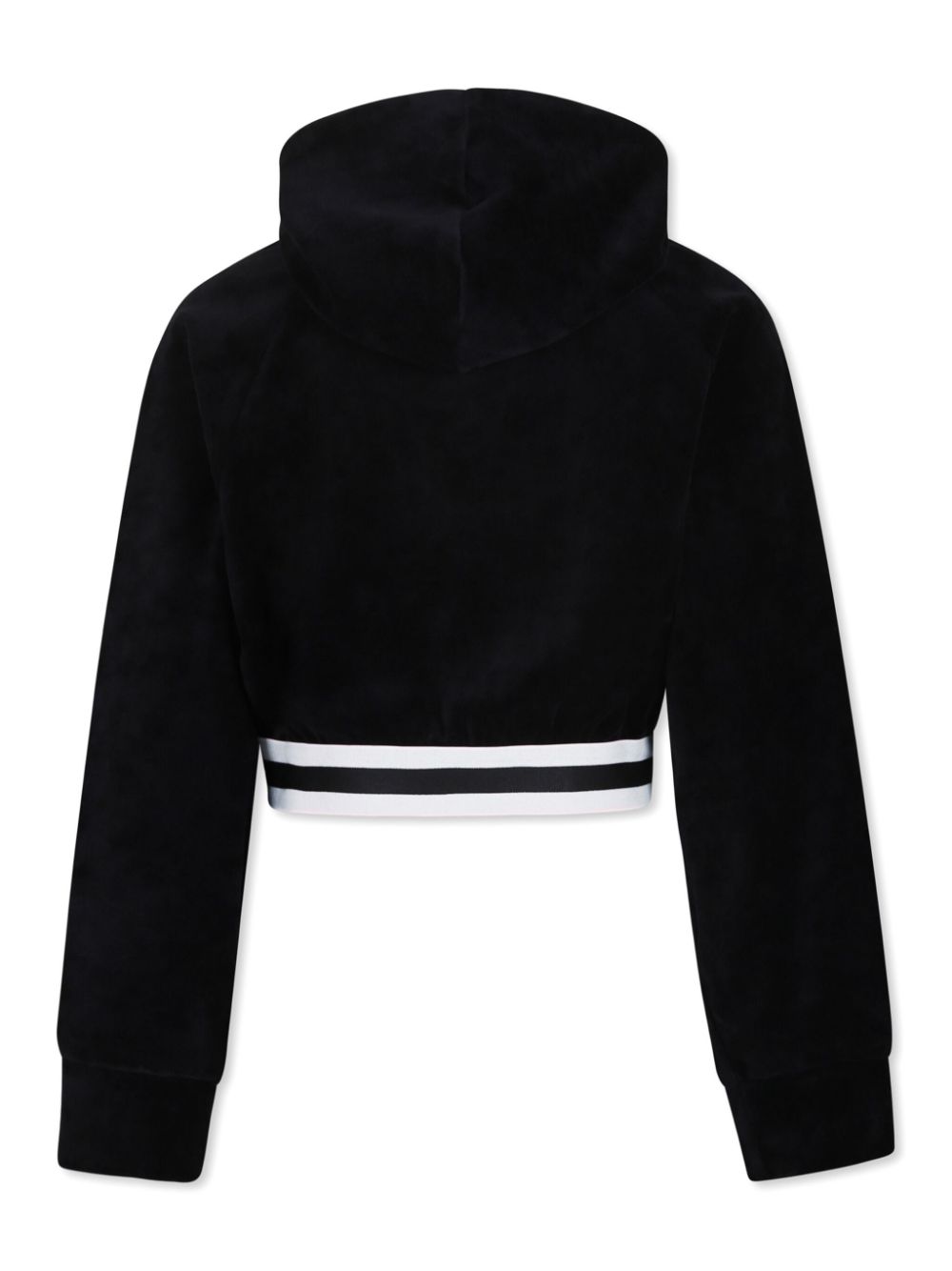 Pinko Kids chenille hoodie - Black