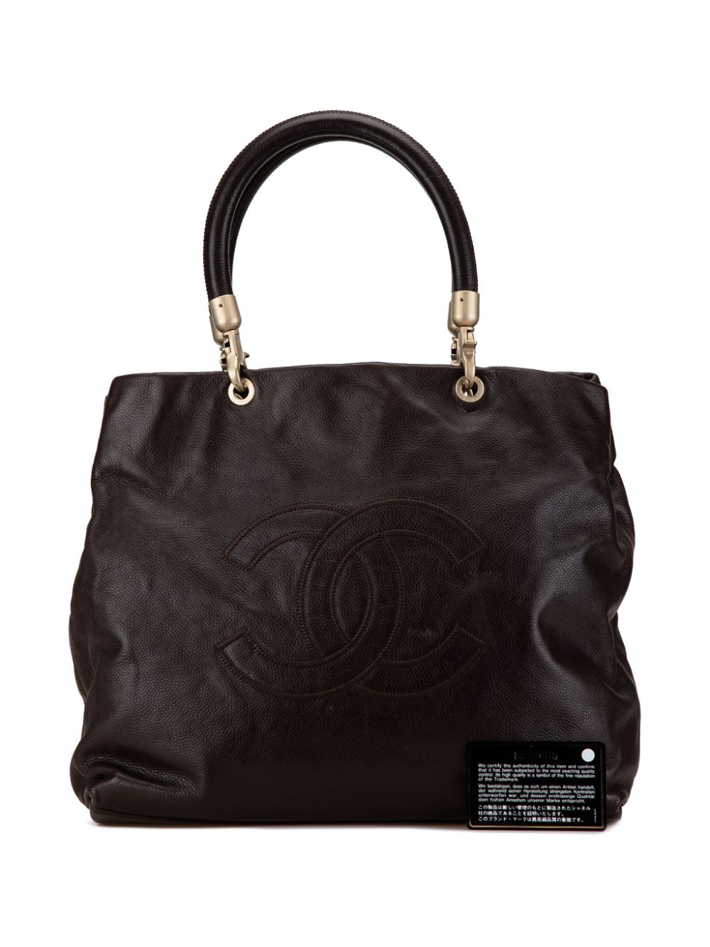 CHANEL 2003-2004 CC Caviar tote bag Women