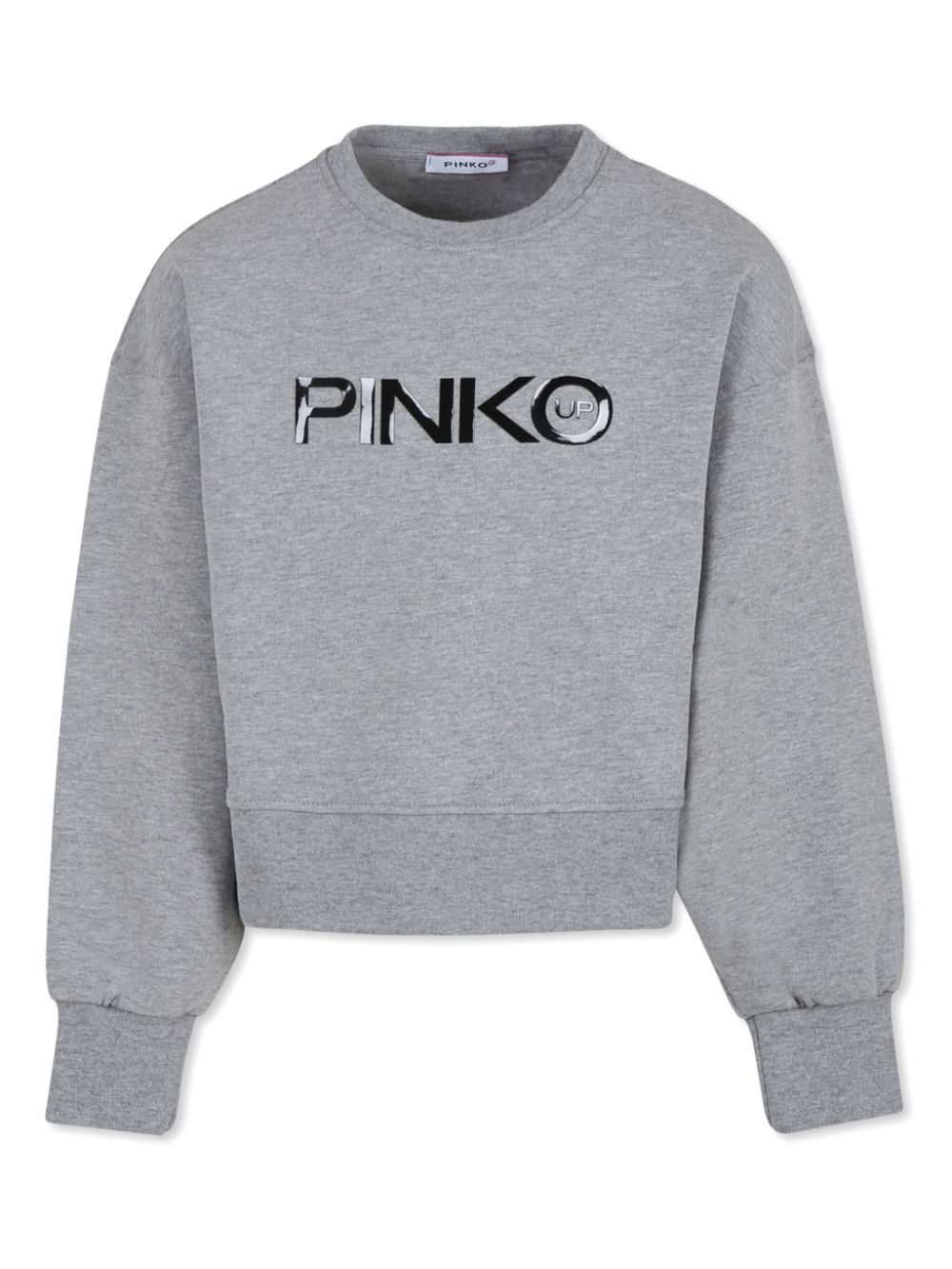 Pinko Kids logo-print sweatshirt - Grey