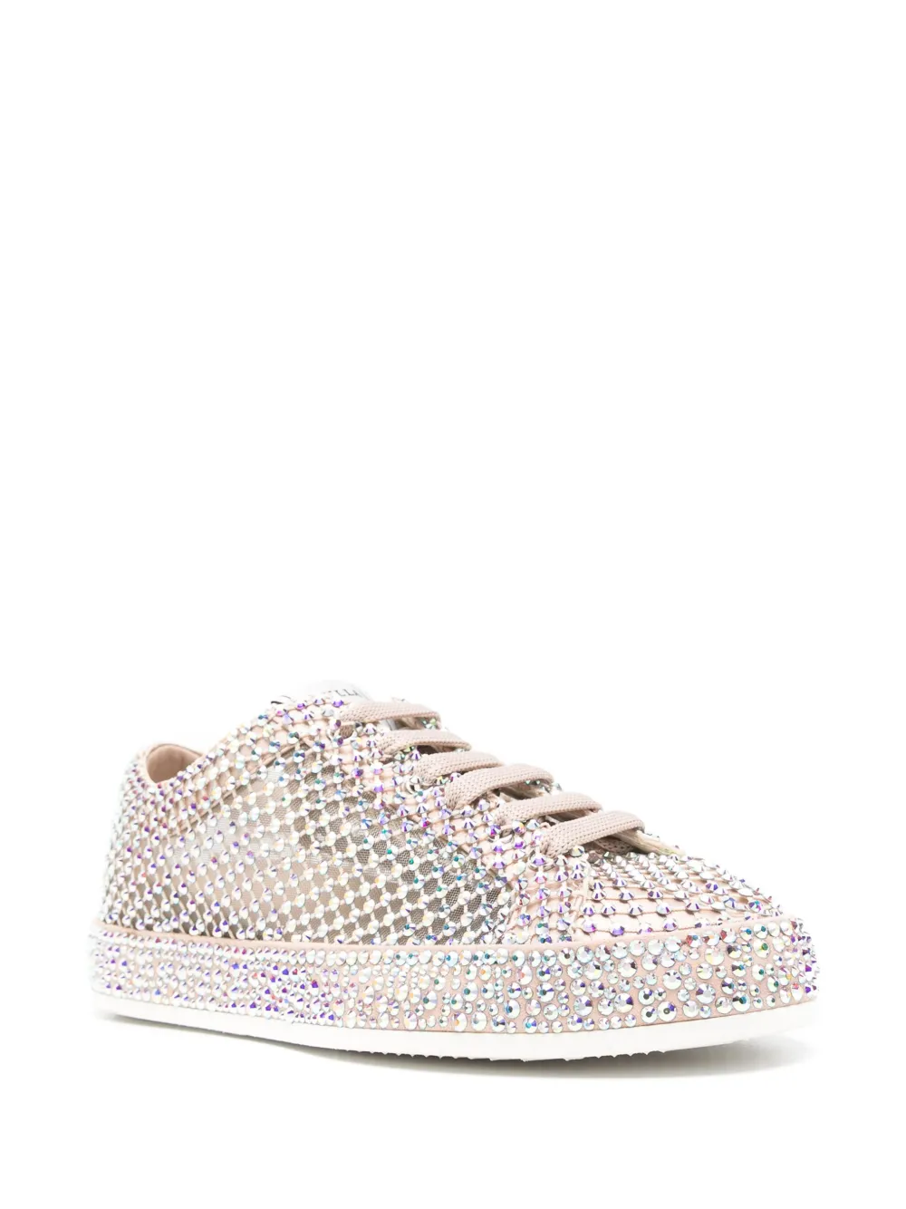 Le Silla crystal-embellished sneakers Neutrals