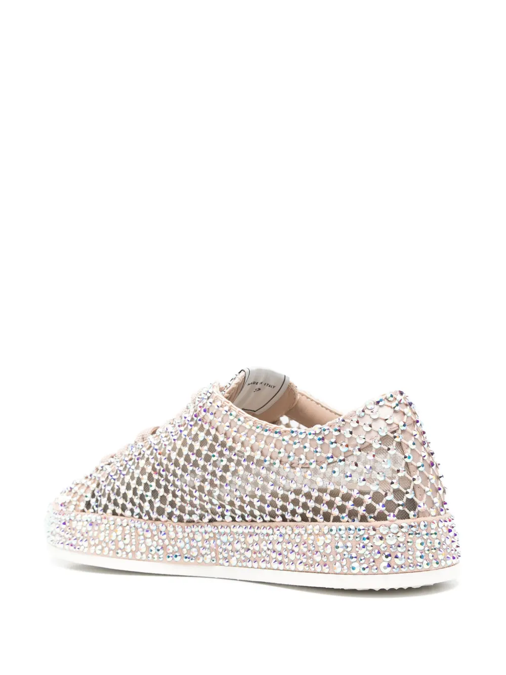 Le Silla crystal-embellished sneakers Neutrals