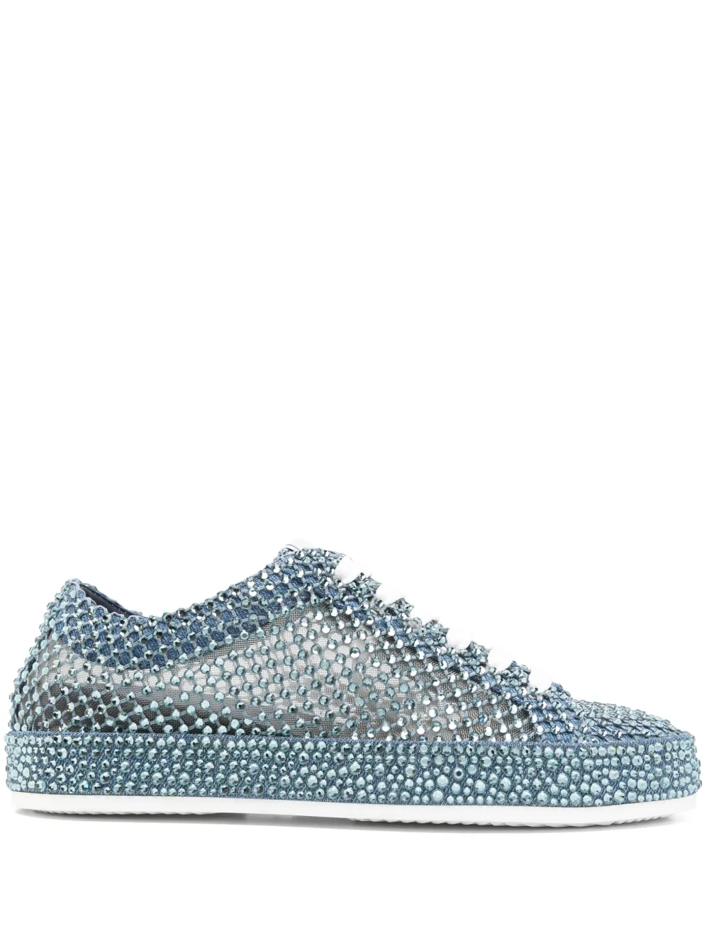 Le Silla crystal-embellished sneakers Blue