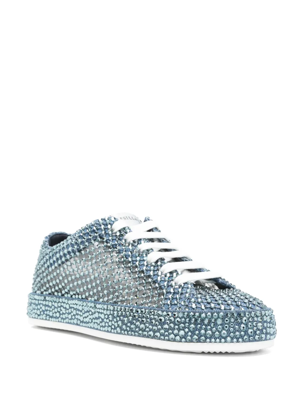 Le Silla crystal-embellished sneakers Blue