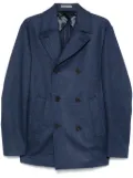 Corneliani striped peacoat - Blue