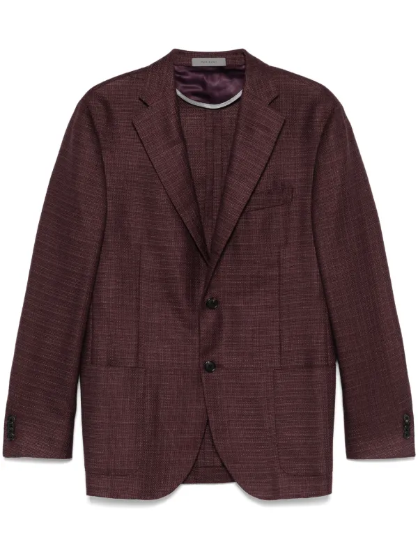 Corneliani Single-breasted Blazer in Red