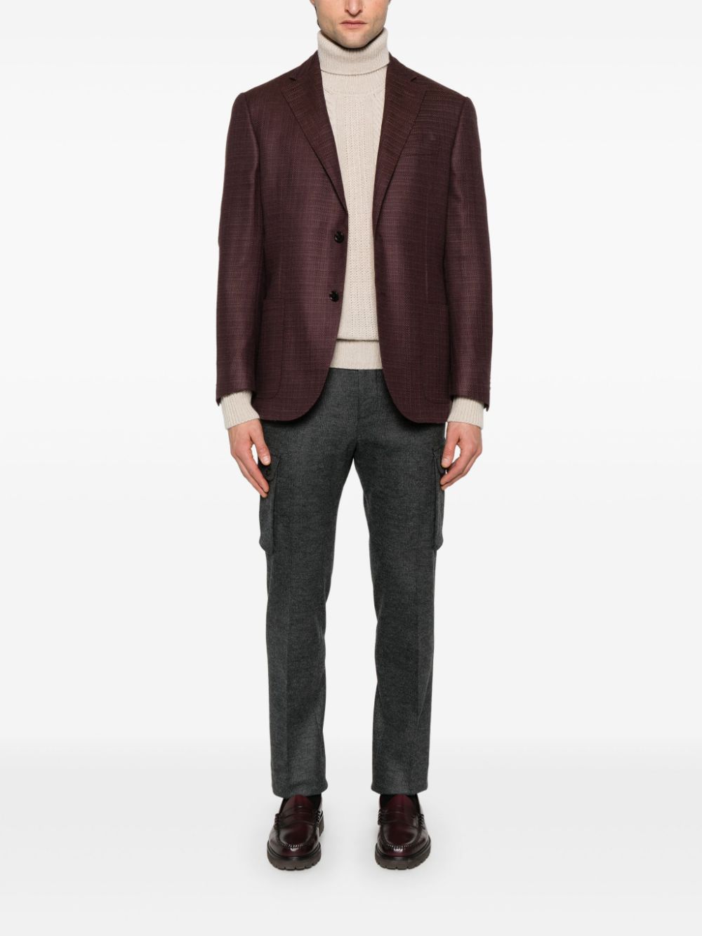 Corneliani single-breasted blazer - Rood