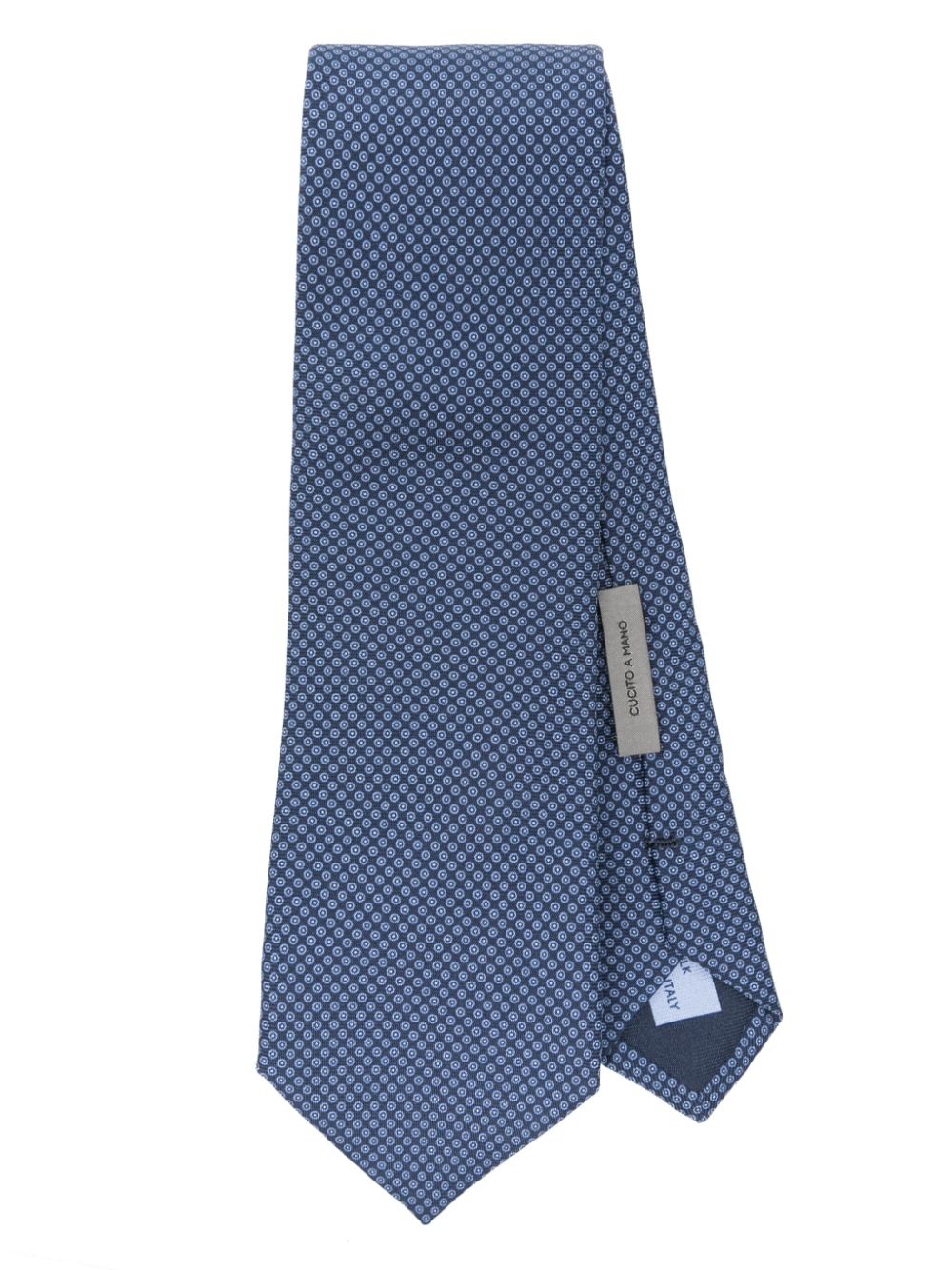 Corneliani Zijden stropdas Blauw