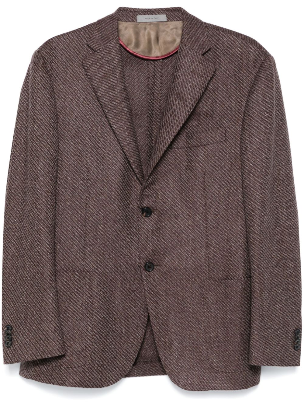 Corneliani Blazer met enkele rij knopen Bruin