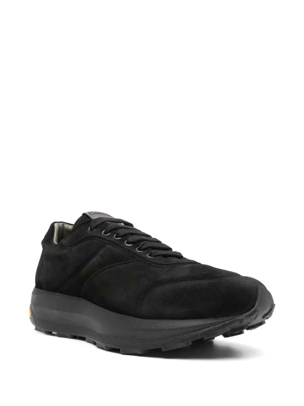 Corneliani logo-patch sneakers - Zwart