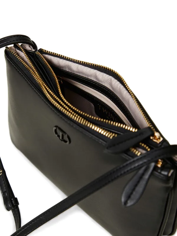 TWINSET Mini Double Cross Body Bag Black FARFETCH PH
