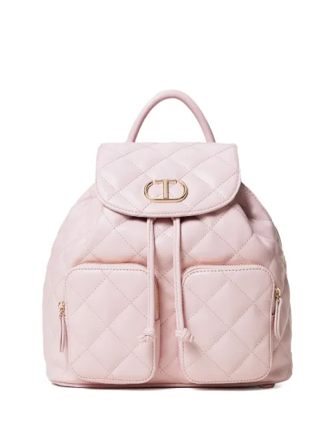 TWINSET mochila con placa del logo