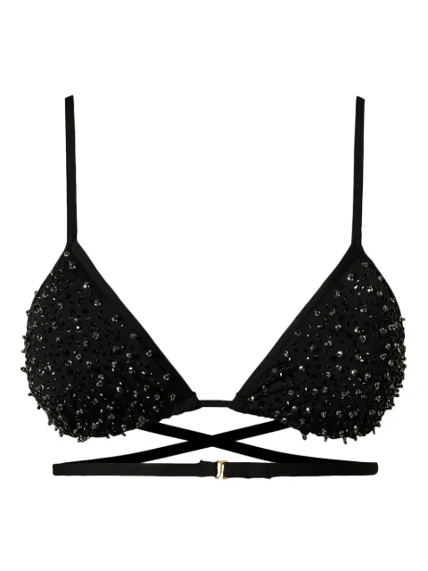 TWINSET embroidered triangle bikini top