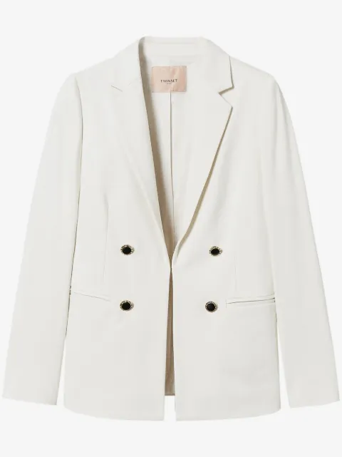 TWINSET jewelled-buttons double-breasted blazer
