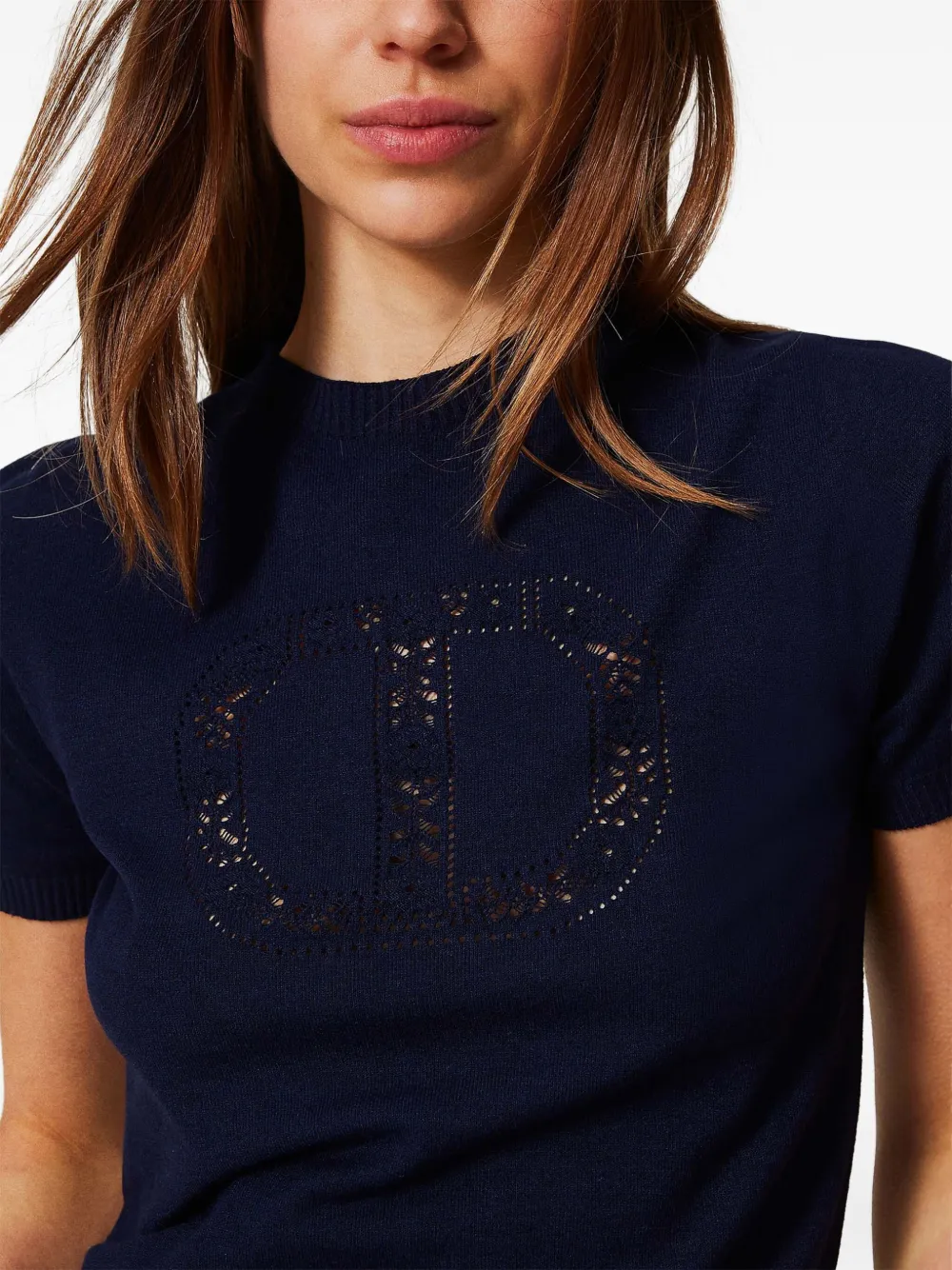 TWINSET Gebreide top Blauw