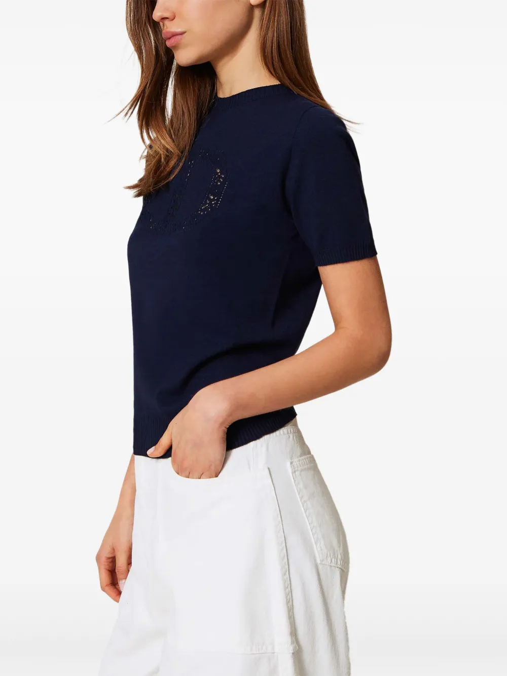 TWINSET Gebreide top Blauw