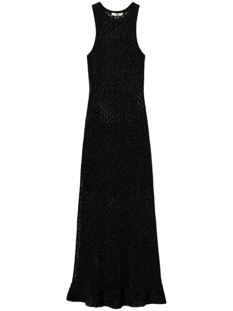 TWINSET lurex pointelle-knit dress