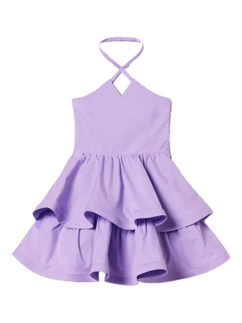 TWINSET Kids Vestido frente única de popeline
