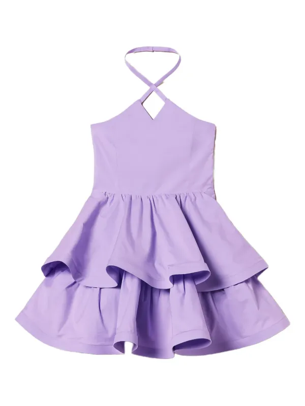 slim fit dress slacks Atria - 6202S Plunging Halter Short Dress