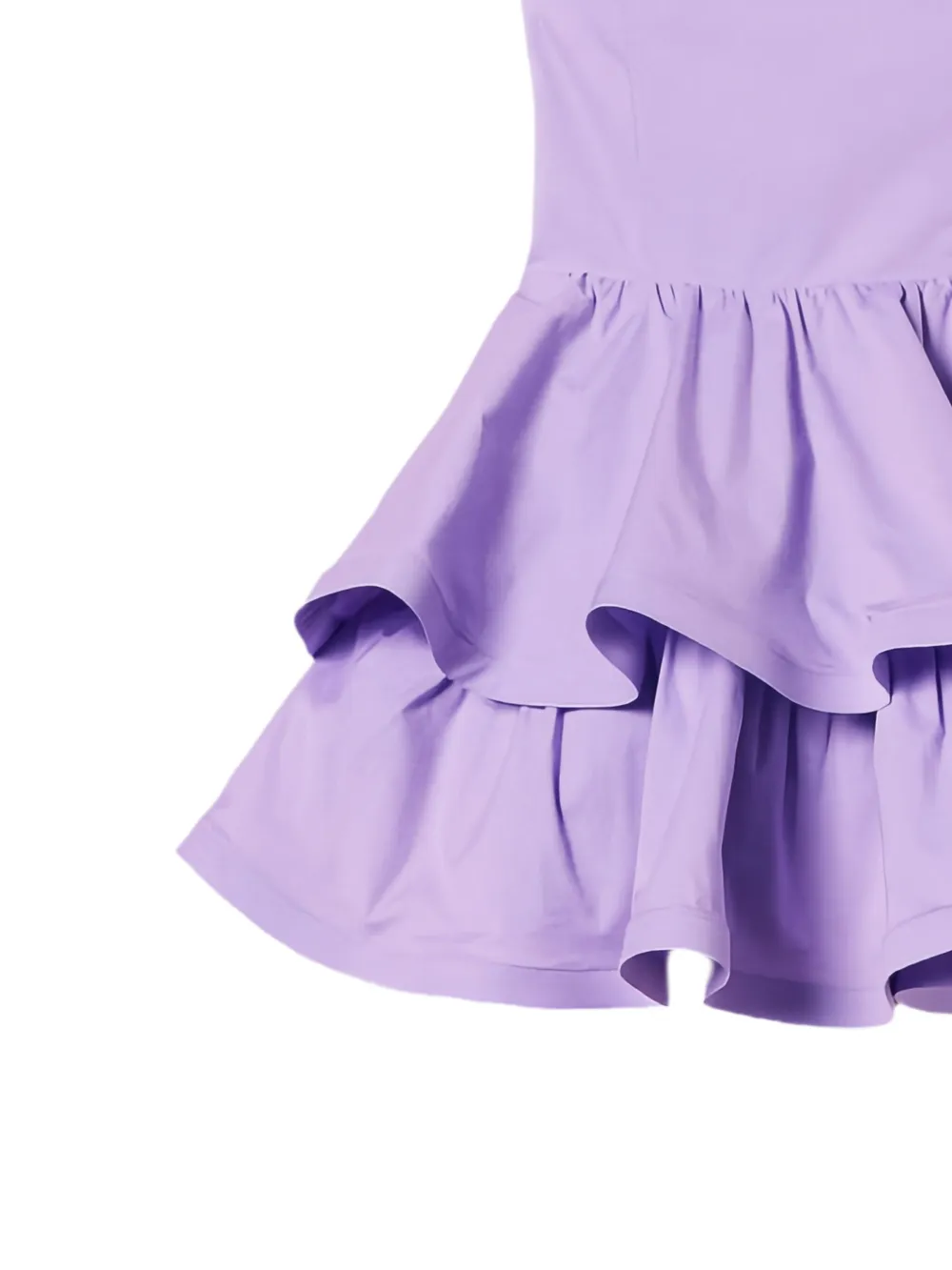 TWINSET Kids Popeline mini-jurk met halternek Paars