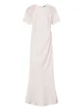 TWINSET embroidered twill dress - Pink