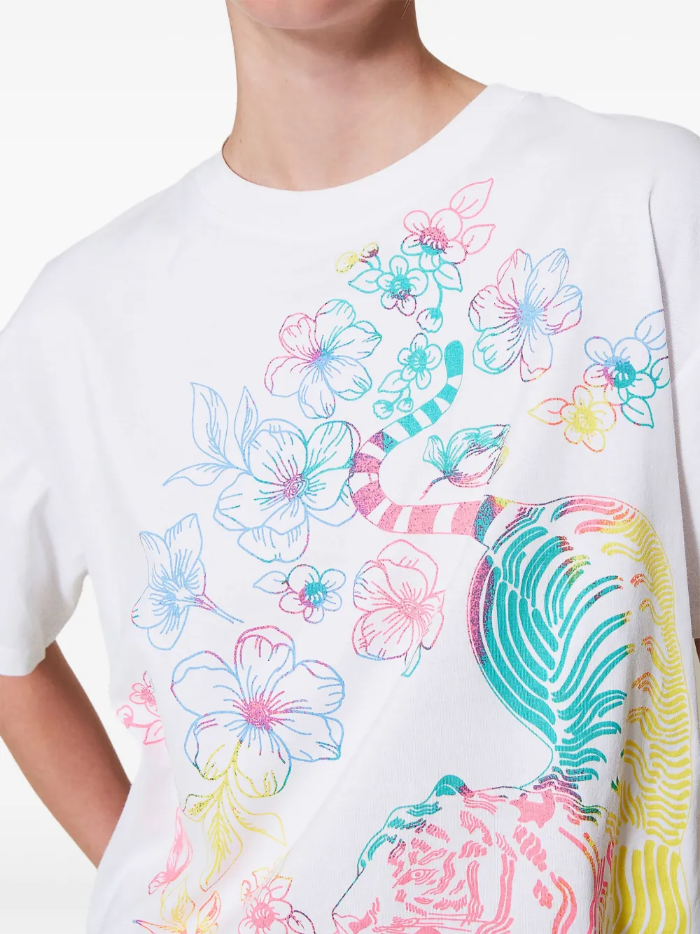 TWINSET x Myfo T-shirt met grafische print Wit