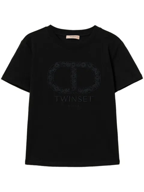 TWINSET Oval T-embroidered T-shirt