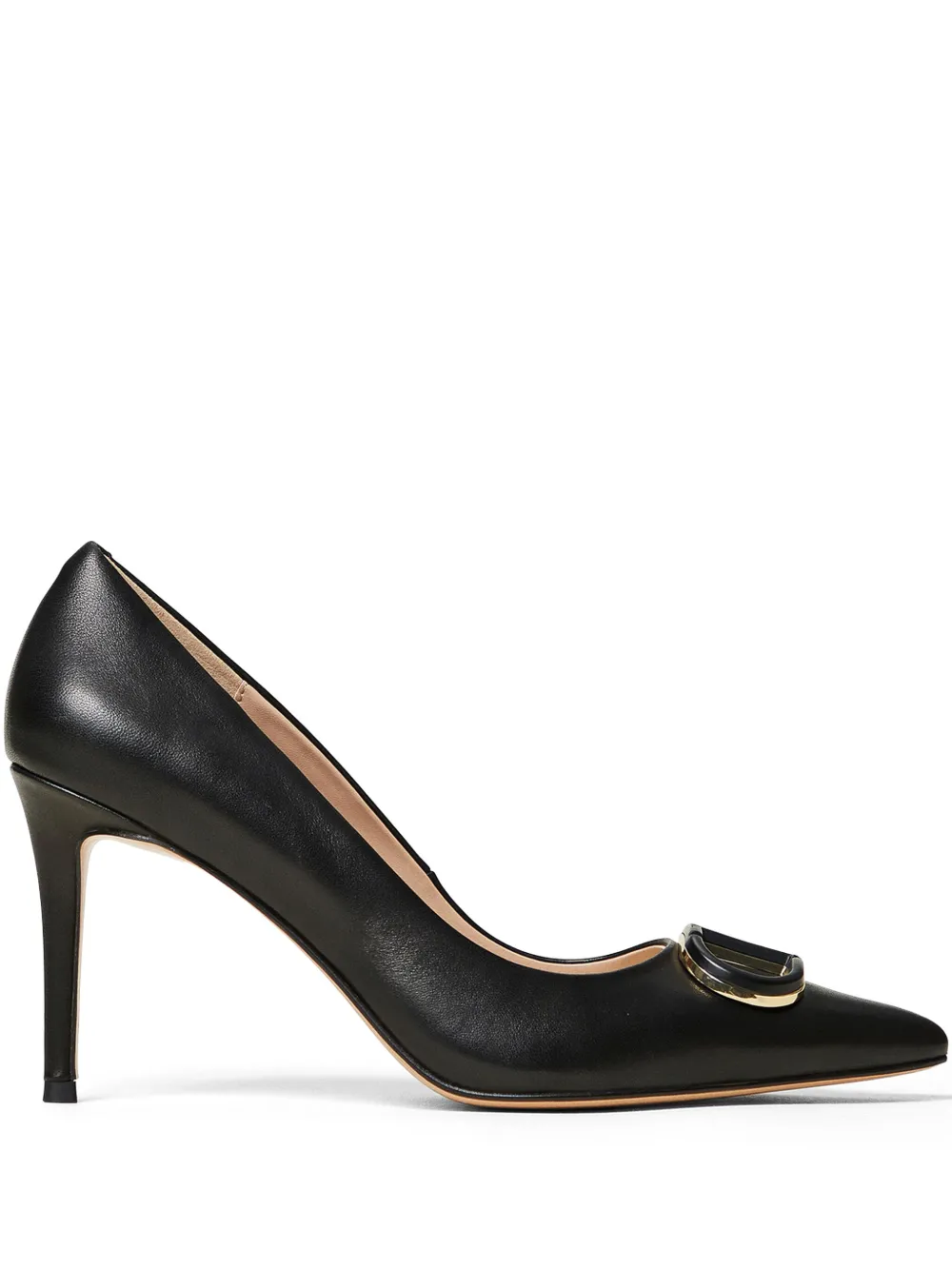 Twinset 90mm Leather Pumps In Black