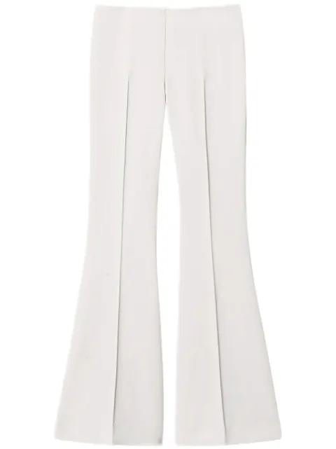 TWINSET pressed-crease flared trousers 