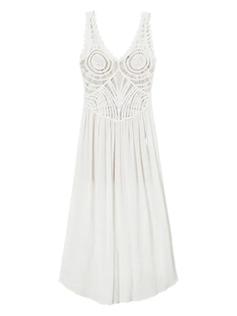 TWINSET crochet-knit maxi dress