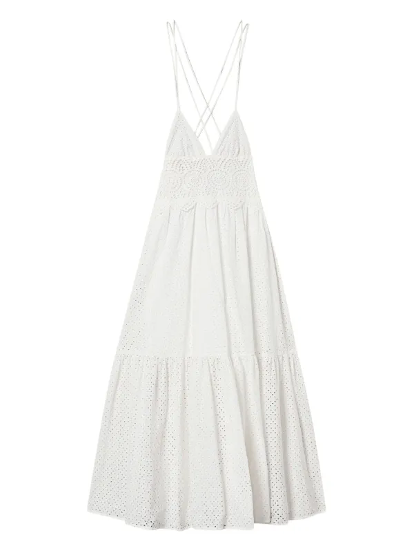 TWINSET broderie-anglaise Dress | White | FARFETCH NO